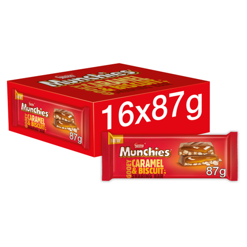 Munchies Gooey Caramel & Biscuit Sharing Bar 87g