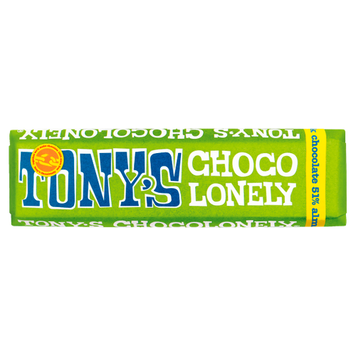 Tony's Chocolonely Fairtrade 51% Dark Chocolate Almond Sea Salt 47g