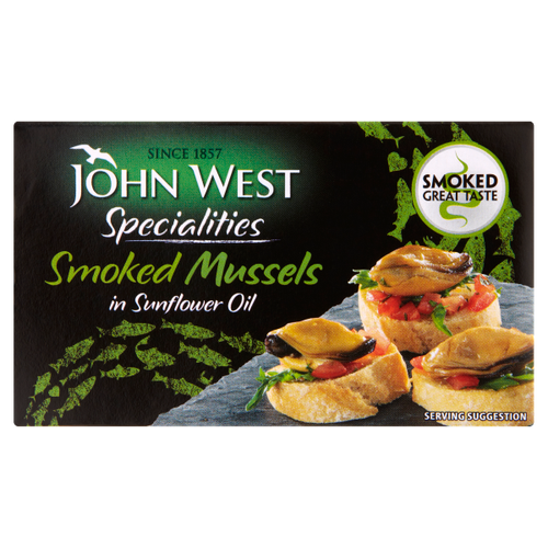 John West Specialities Wood Smoked Mussels in Sunflower Oil 85g