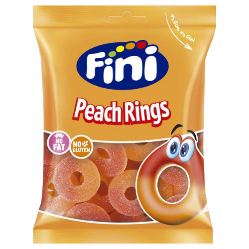 Fini Halal Fizzy Peach Rings Bag 75g