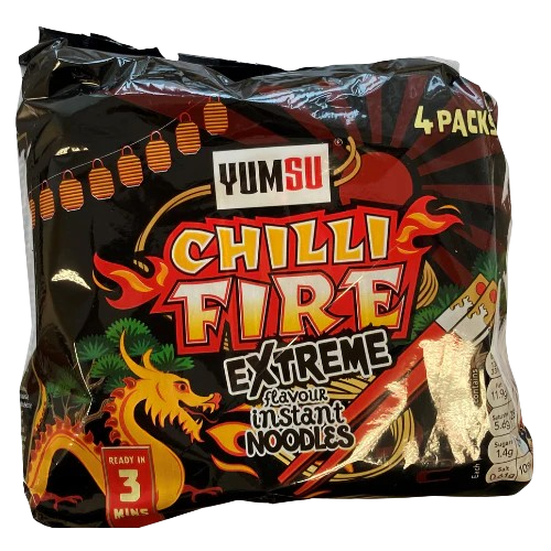 Yumsu Chilli Fire Instant Noodles Multipack 4x70g