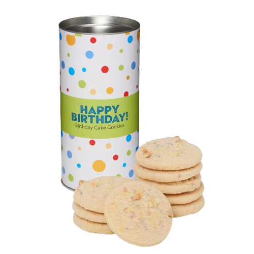 Proudly Uk Happy Birthday Birthday Cake Flavoured Cookies Gift Tube 150g