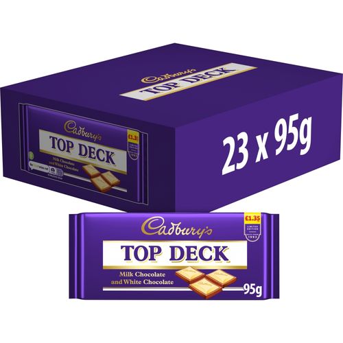 Cadbury's Limited Edition Top Deck Milk Chocolate and White Chocolate PM£1.35 95g