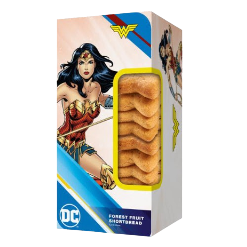 DC Wonder Woman Forest Fruit Shortbread Cookies 150g