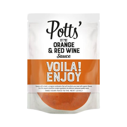 Potts Orange & Red Wine Sauce 250g