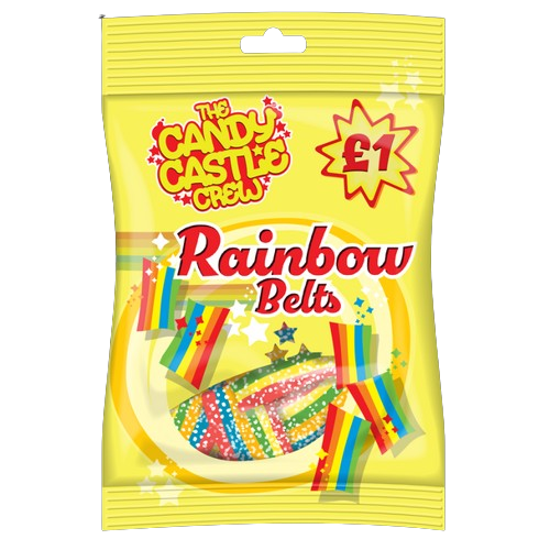 Candy Castle Crew Fizzy Rainbow Belts Pm £1.00 90g