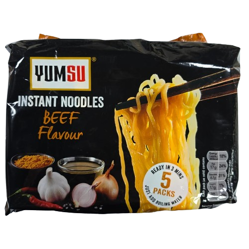 Yumsu Beef Flavour Instant Noodles Multipack 5x70g