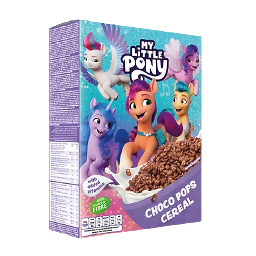 Kids Licenced My Little Pony ChoCo Pops Cereal With Vitamins 375g