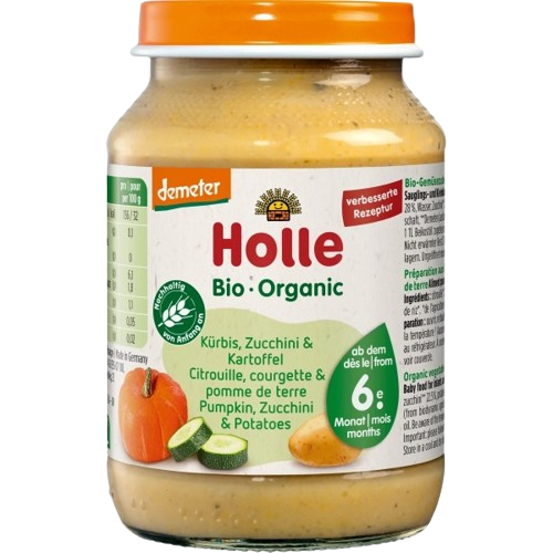 Holle Organic Jar Pumpkin, Zucchini & Potatoes 190g