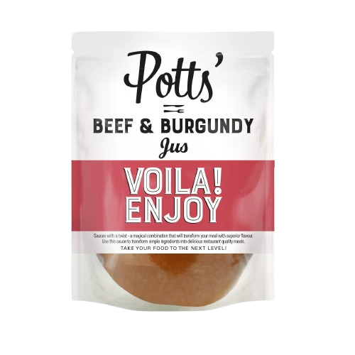 Potts Beef and Burgundy Jus 250g