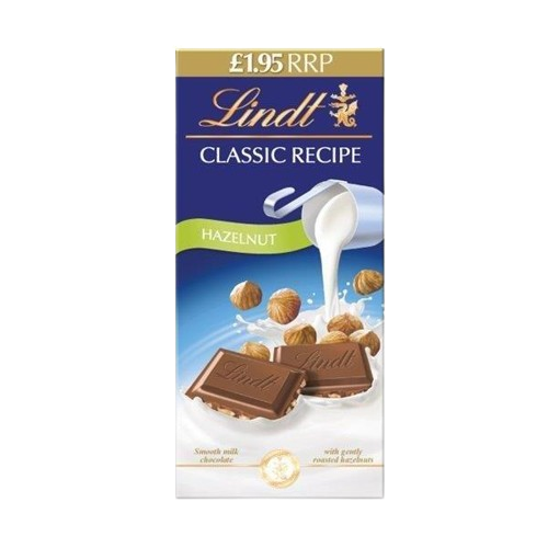 Lindt Classic Recipe Hazelnut PM £1.95 100g