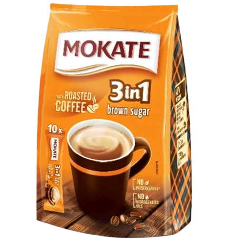 Mokate 3in1 Brown Sugar Coffee Sachet XXL 24x17g