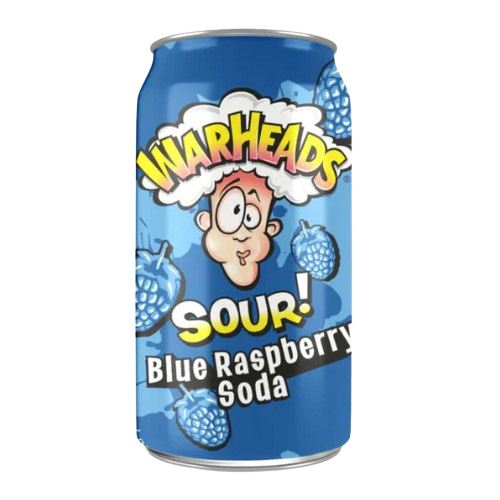 Warheads Blue Raspberry Soda 330ml