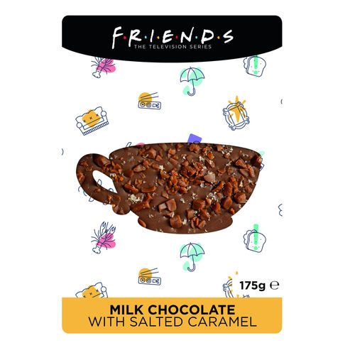 Friends Milk Chocolate With Salted Caramel Gift Bar 175g