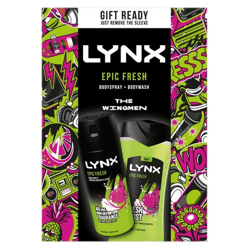 Lynx Deodorant Gift Set Epic Fresh The Wingmen Duo 2 Piece