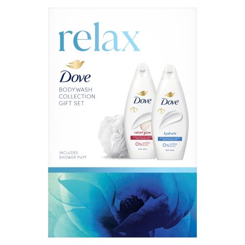 Dove Gift Set Relax Body Wash Collection 2 Piece