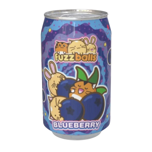 Kawaji Fuzzballs Blueberry Flavour Soda 330ml