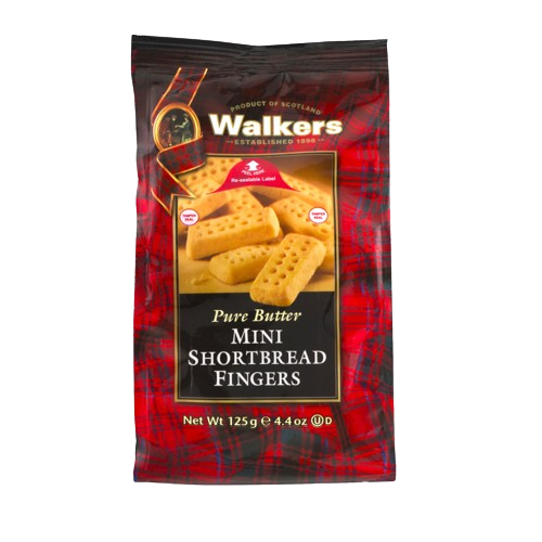 Walkers Mini Shortbread Fingers Bag 125g