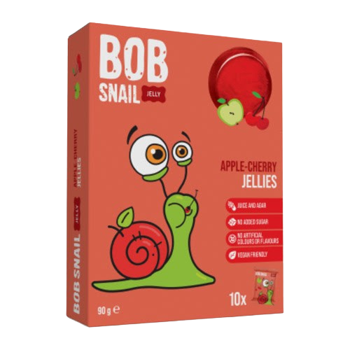 Bob Snail Fruit Jellies Apple-Cherry 10x9g