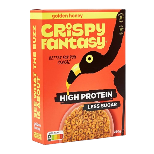 Crispy Fantasy High Protein Cereal Golden Honey 250g