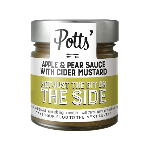 Potts Apple & Pear Sauce With Cider Mustard 195g