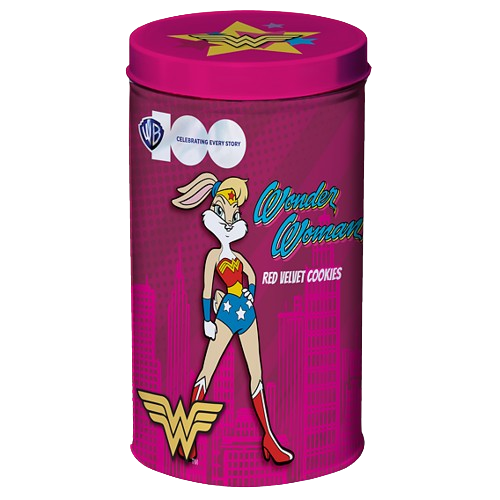 Looney Tunes Lola Wonder Woman Red Velvet Cookies Tin 150g