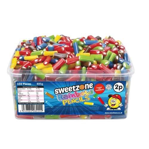 Sweetzone Rainbow Pencils Tub 805g