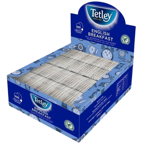 Tetley English Breakfast String and Tagged Tea Bags 100x2g