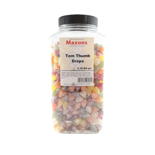 Maxons Tom Thumb Drops Jar 3.18kg