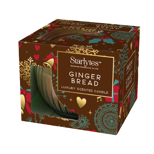 Starlytes Christmas Box Candle Gingerbread 3oz