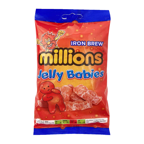 Millions Iron Brew Jelly Babies 180g