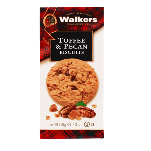 Walkers Toffee & Pecan Biscuits 150g