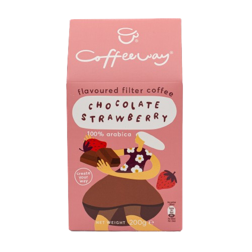 Coffeeway Chocolate Strawberry Flavored Filter Coffee 200g