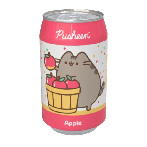 Kawaji Pusheen Apple Flavour Soda 330ml