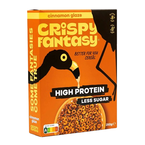 Crispy Fantasy High Protein Cereal Cinnamon Glaze 250g