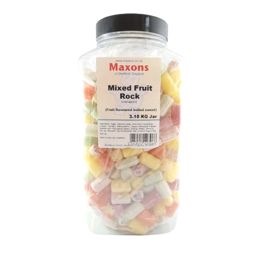 Maxons Mixed Fruit Rock Jar 3.18kg