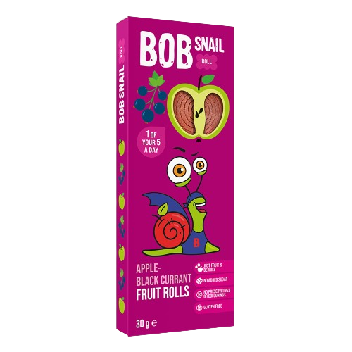 Bob Snail Fruit Rolls Apple-Black currant 3 Rolls 30g