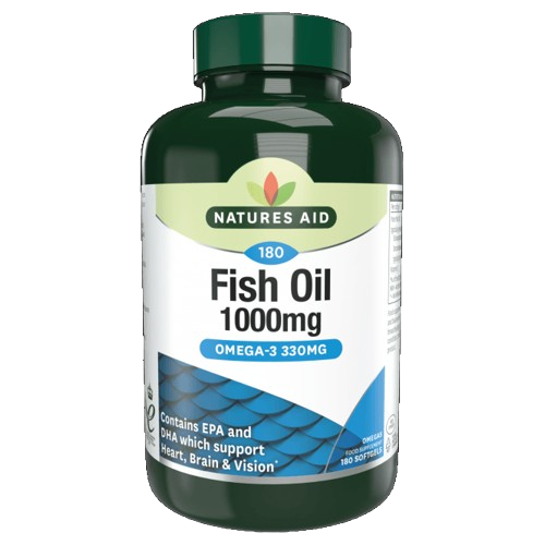 Natures Aid Fish Oil 1000mg Omega-3 90 Softgels