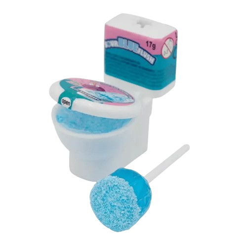 Kidsmania Sour Blue Flush Candy Toilet Pop And Dip 17g