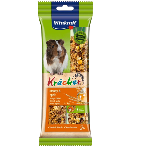 Vitakraft Kracker, Honey & Spelt Guinea Pig 2 Pack