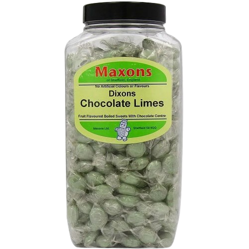 Maxons DIXONS Chocolate Limes Jar 2.27kg