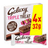 Galaxy Triple Treat Fruit & Nut Multipack Chocolate Bar Snack 4x32g