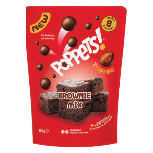 Poppets Brownie Mix Salted Caramel 180g