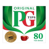 PG Tips 80 Original Black Tea Bags 232g