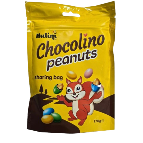 Nutini Chocolino Chocolate Peanuts Pouch 170g