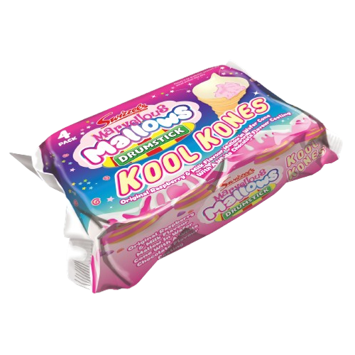 Swizzels Marvellous Mallows Kool Kones 4 Pack 60g