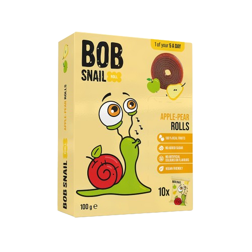 Bob Snail Fruit Rolls Apple-Pear 10 Rolls 100g