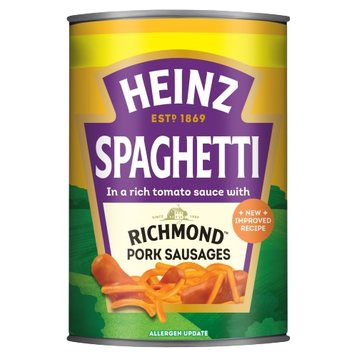 Heinz Spaghetti Richmond Pork Sausages 400g