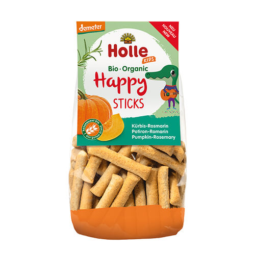 Holle Organic Happy Sticks Pumpkinrosemary 100g