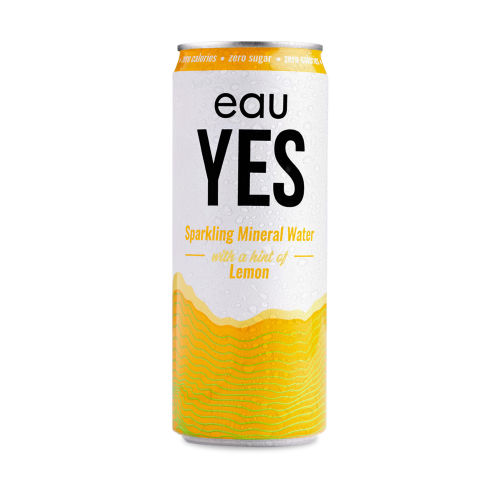 eauYES Sparkling Mineral Water Lemon 330ml